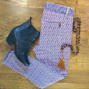 Joe’s Jeans Plum Print Skinny Jeans